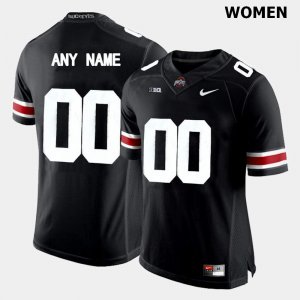 Women's Ohio State Buckeyes #00 Customized Black Nike NCAA Limited College Football Jersey March JTC7044VQ